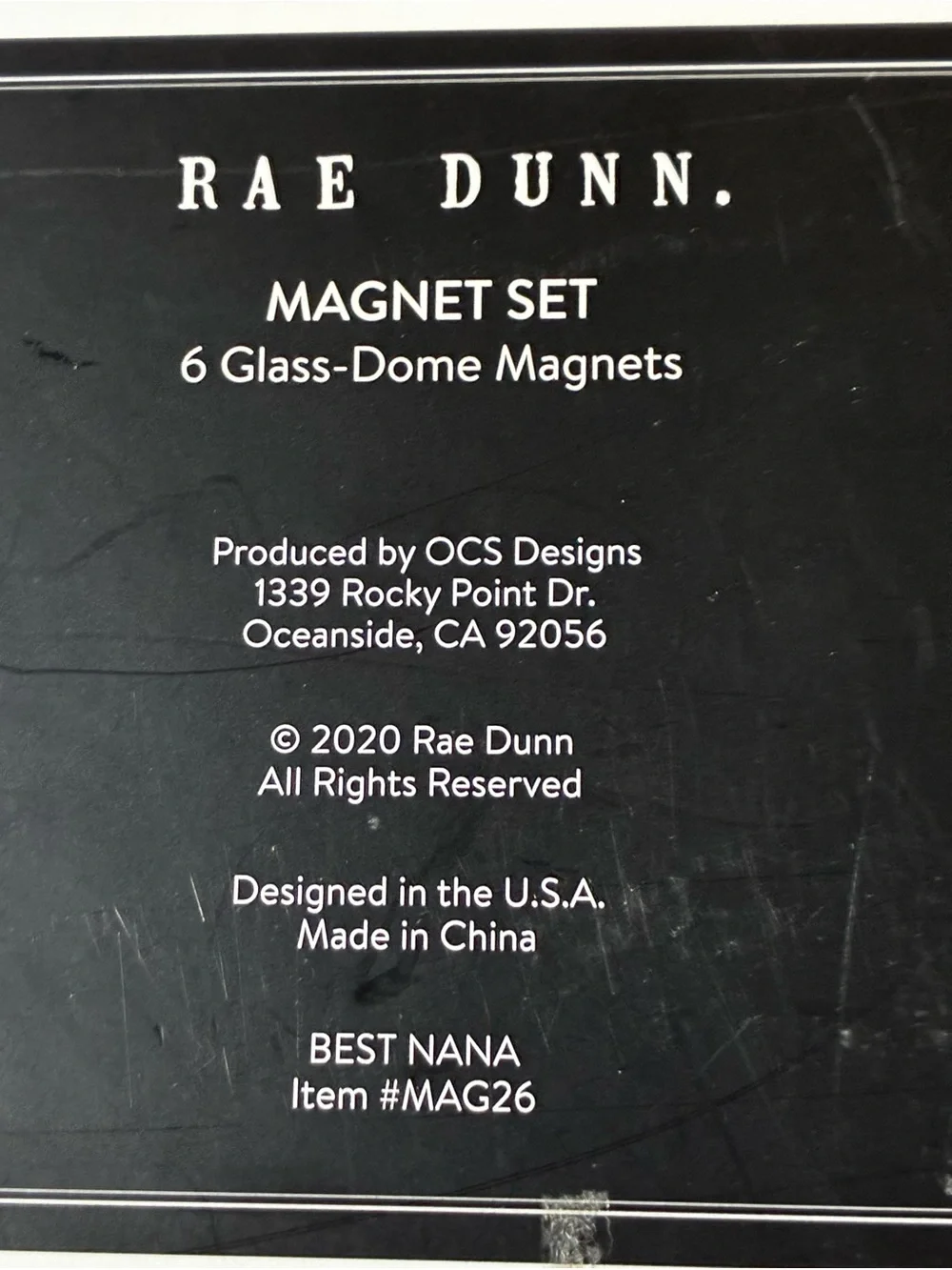 Rae Dunn White Magnet Set with Multicolor Bird, Butterfly & Bee Accents